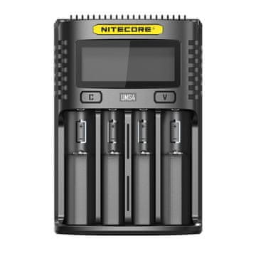 Nitecore UMS4 Micro-USB 3A punjač 4xAA, AAA, 18650, 21700, CR123