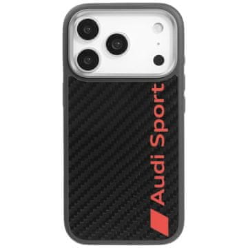Audi Futrola MagSafe za iPhone 17 Pro R8, zaštitna stražnja strana, crna karbonska futrola