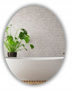 Ogledalo Elipsa Oval LED 60x40 Vodootporno IP65 Viseće Vertikalno Horizontalno