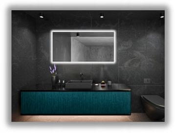 LED osvijetljeno ogledalo 80x75 vodootporno IP65, vješljivo okomito i vodoravno