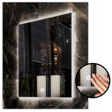 LED osvijetljeno ogledalo 95x120 vodootporno IP65 s dodirnim prekidačem