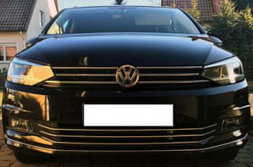 VW touran 5T - kromirane lajsne rešetke rešetke branika