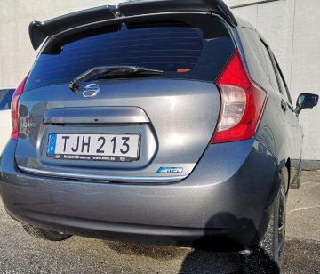 Nissan Note II E12 - kromirane obloge, kromirana vrata prtljažnika