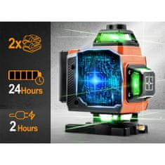 Humberg HM-175 križni laserski nivelir u koferu + pribor