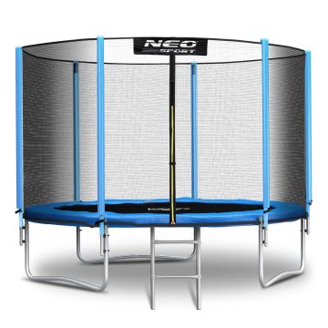 Neo-Sport Vrtni trampolin 6 stopa/183 cm s vanjskom mrežom i ljestvama