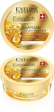 Eveline Extra Soft bio hranjiva pomlađujuća krema za lice i tijelo s arganovim i manuka uljem 175 ml