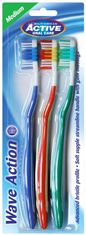 Beauty Formulas Active Oral Care četkica za zube Wave Action srednje veličine 1 pakiranje - 3 kom