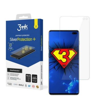 3MK Antimikrobna folija za Samsung Galaxy S10 Plus Silver Protect+