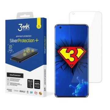 3MK Antimikrobna folija za Samsung Galaxy M11 Silver Protect+ Mokra ugradnja