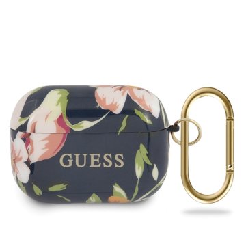 Guess Flower Collection maskica za AirPods Pro, plava