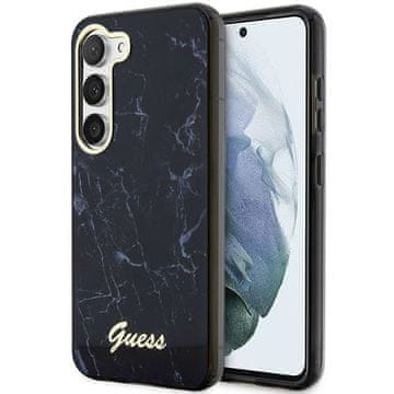 Guess Crna maskica za Samsung Galaxy S23 Marble