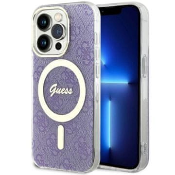 Guess Futrola za iPhone 14 Pro MagSafe ljubičasta