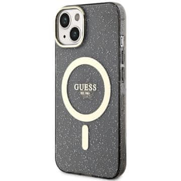 Guess Guess Futrola Za Iphone 14 15 6.1 Za Magsafe Zlatna Prozirna Sa Šljokicama