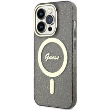 Guess Guess Tvrda Futrola Za Iphone 14 Pro Za Magsafe S Glitter Zlatnim Okvirom