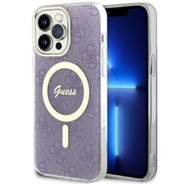 Guess Futrola za iPhone 14 Pro Max Hardcase MagSafe ljubičasta
