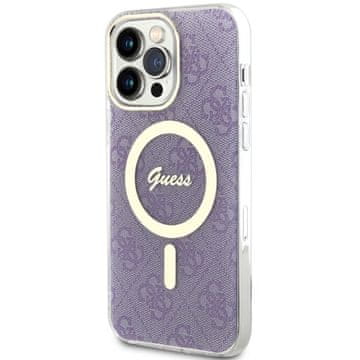 Guess Guess Futrola Tvrda Za Iphone 14 Pro Max 6.7 Za Magsafe 4G Ljubičasta