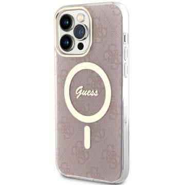 Guess Guess Futrola Tvrda Za Iphone 14 Pro Max 6.7 Za Magsafe 4G Ružičasta Zaštitna Futrola