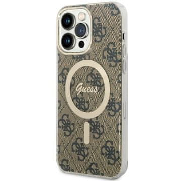 Guess Futrola za iPhone 14 Pro Max Hardcase 4G MagSafe smeđa