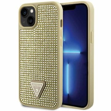 Guess maskica s trokutastim dijamantom za iPhone 14 Plus zlatne boje