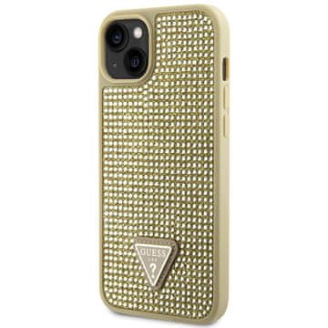 Guess Guess Futrola Za Iphone 14 Plus 15 Plus 6,7 S Trokutastim Zlatnim Akcentima S Vještičkim Kamenčićima