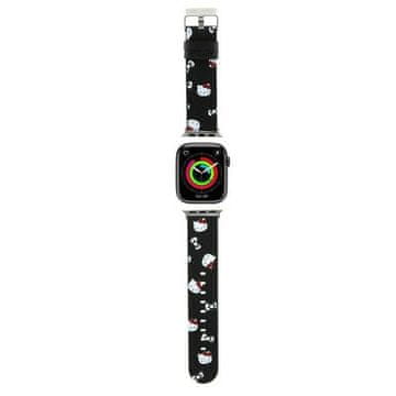 HELLO KITTY Apple Watch remen 38mm crni uzorak mašna