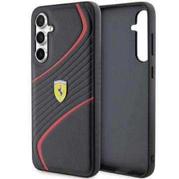 Ferrari Futrola za Samsung Galaxy S23 s metalnim logotipom Twist, crna