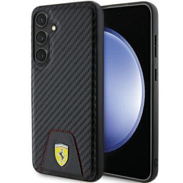 Ferrari Maska za Samsung Galaxy S24 Plus karbonsko crna