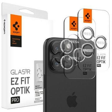 Spigen Kaljeno staklo za iPhone 15 Pro EZ FIT prozirno
