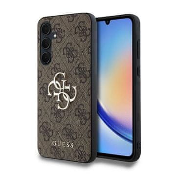 Guess Smeđa metalna maskica za Samsung Galaxy A35 s logom