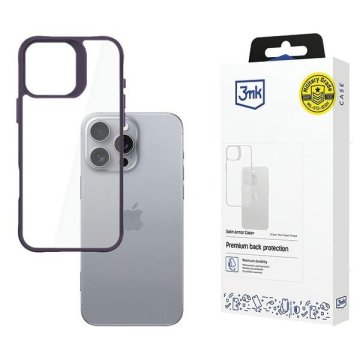 3MK iPhone 16 Pro Max SatinArmor+ ljubičasta maskica vojne kvalitete