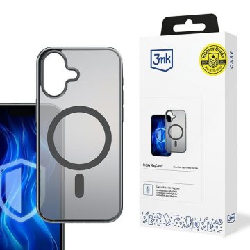 3MK MagSafe maskica za iPhone 16 Plus crna