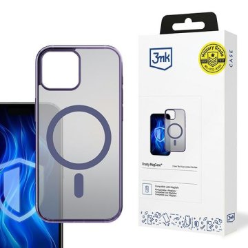3MK Ljubičasta maskica Frosty MagSafe za iPhone 15