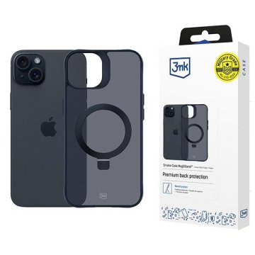 3MK Futrola s MagSafe postoljem za iPhone 15 Plus , crna