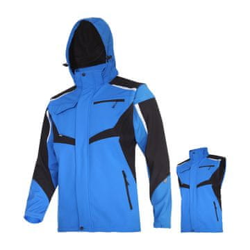 Proline SOFTSHELL JAKNA S KAPULJAČOM I RUKAVIMA, PLAVO-CRNA, S, CE, LAHTI