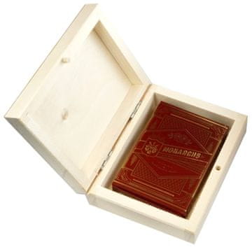 BICYCLE MONARCHS DECK RED 1 ŠPIL Igraće karte u drvenoj kutiji