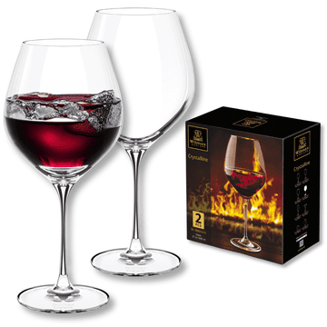 Wilmax čaše za vino Chardonnay, set od 2, 800 ml, čaše za bijelo vino, čaše za dugo piće, čaše za bijelo vino, perivo u perilici posuđa