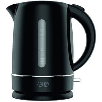 Adler ADLER 1385B Električni kuhalo za vodu 1.7L 1850W - crno/bijelo