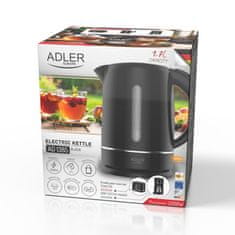 Adler ADLER 1385B Električni kuhalo za vodu 1.7L 1850W - crno/bijelo
