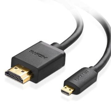 Ugreen Ugreen 30104 Micro HDMI na Standard HDMI kabel, 3m - Crni