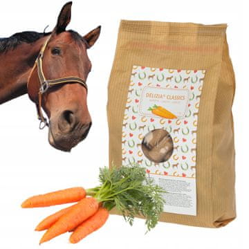 Kerbl Poslastice, slatkiši, poslastice za konje Delizia Classic MRKVA 1 kg