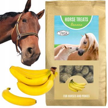 York Poslastice za konje, slatkiši, poslastice, BANANA 1kg - 1000g
