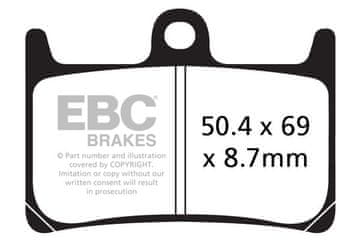 EBC FA380HH ojačane kočione pločice (set za 1 disk)