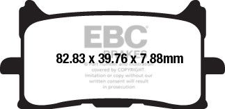 EBC FA679HH ojačane kočione pločice (set za 1 disk)