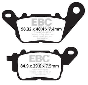 EBC SFAC694 karbonske kočione pločice za skuter (set za 1 disk)