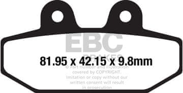 EBC FA710HH ojačane kočione pločice (set za 1 disk)