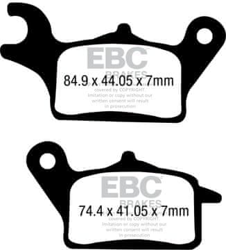 EBC SFA708 kočione pločice za skuter (set za 1 disk)