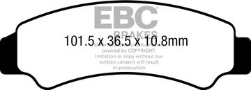 EBC FA726R kočione pločice (set za 1 disk)