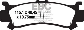 EBC FA701TT kočione pločice (set za 1 disk)