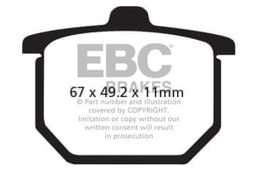 EBC FA029 kočione pločice (set za 1 disk)