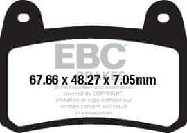 EBC FA658 kočione pločice (set za 1 disk)